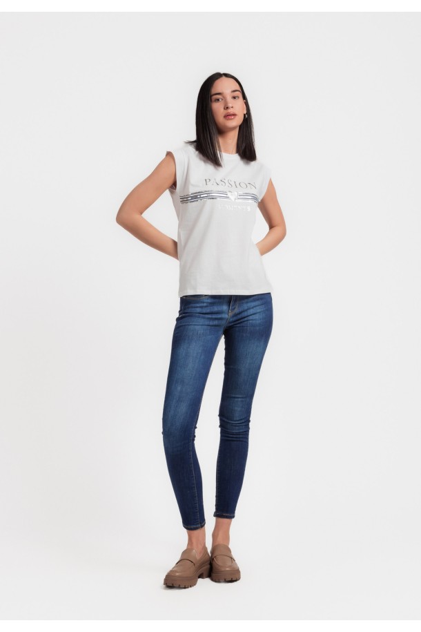 MAJICA K.RUKAV Ž B A24PZM32 BIJELA