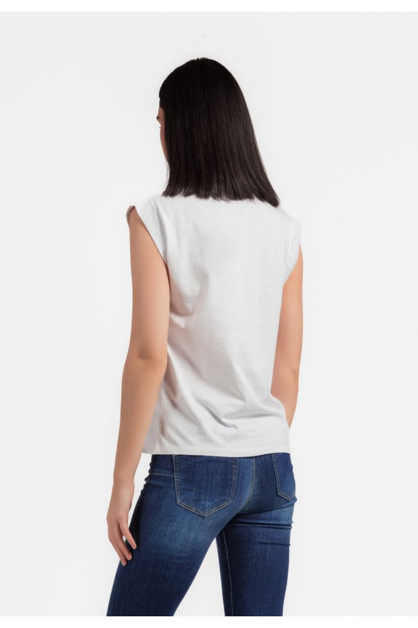 MAJICA K.RUKAV Ž B A24PZM32 BIJELA