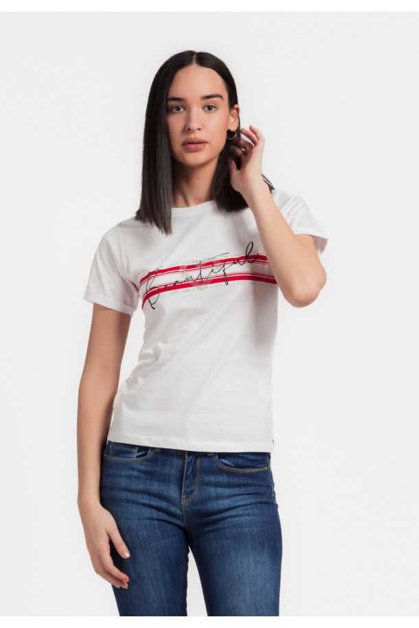 MAJICA K.RUKAV Ž B A24PZM35 BIJELA