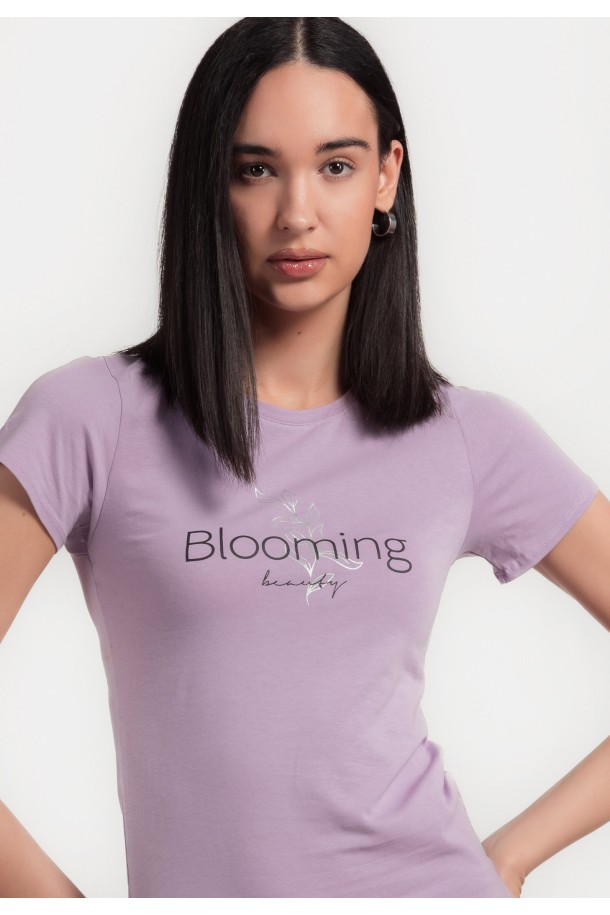 MAJICA K.RUKAV Ž B A24PZM40 LILA