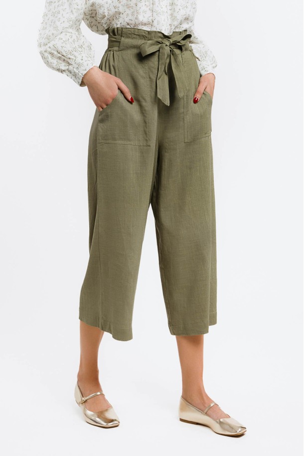 3/4 HLAČE Ž K A24POZH117-A MASLINA