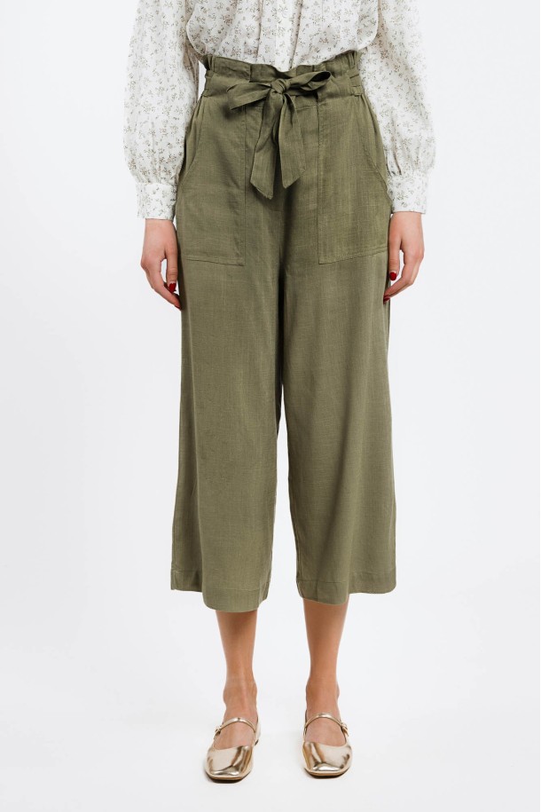 3/4 HLAČE Ž K A24POZH117-A MASLINA