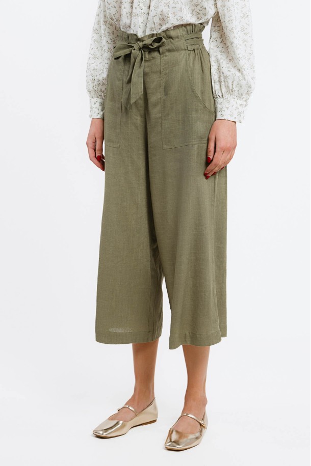 3/4 HLAČE Ž K A24POZH117-A MASLINA