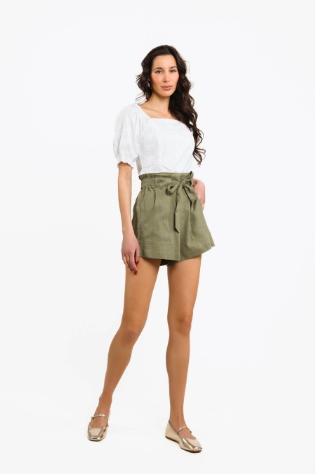 KRATKE HLAČE Ž K A24POZH117 MASLINA