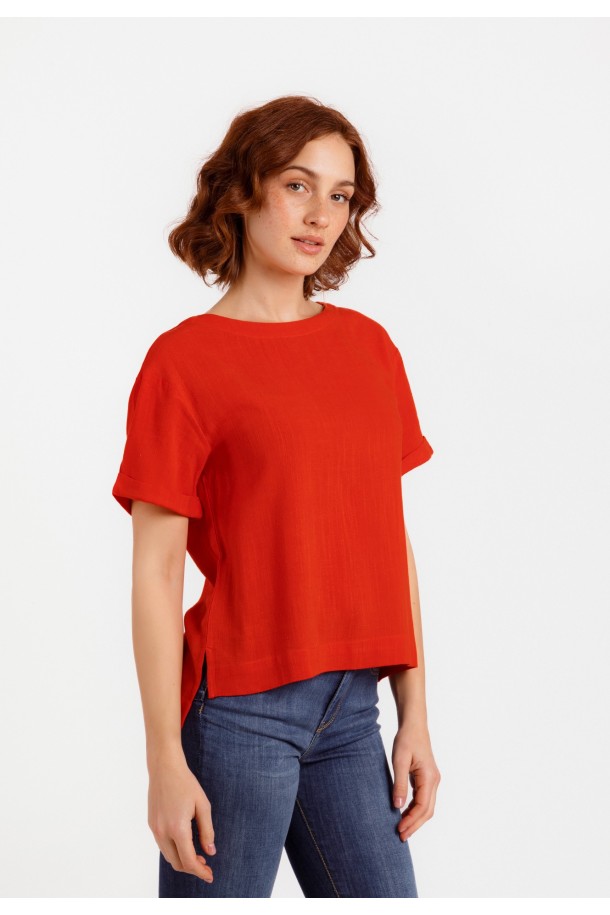 KOŠULJA K.RUKAV Ž K A24LZKO112 LOSOS