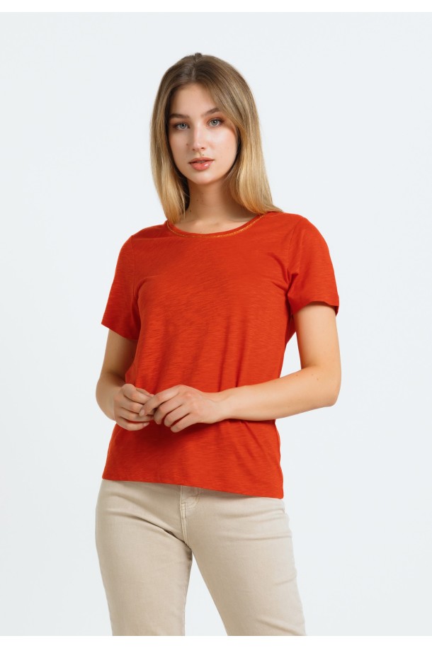 MAJICA K.RUKAV Ž T A24PZM400 KORALJNA