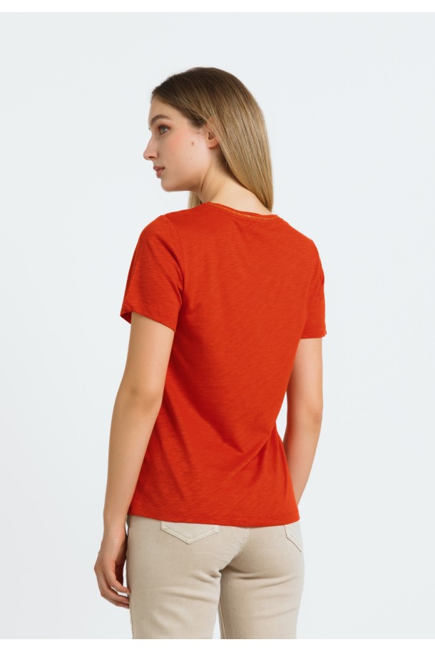 MAJICA K.RUKAV Ž T A24PZM400 KORALJNA