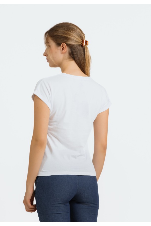 MAJICA K.RUKAV Ž T A24PZM402 BIJELA
