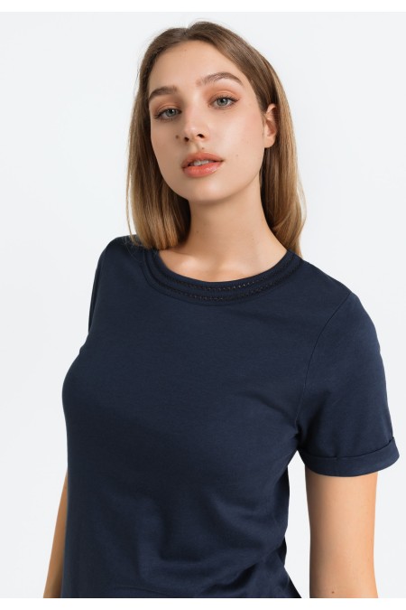 MAJICA K.RUKAV Ž T A24PZM403 T.PLAVA