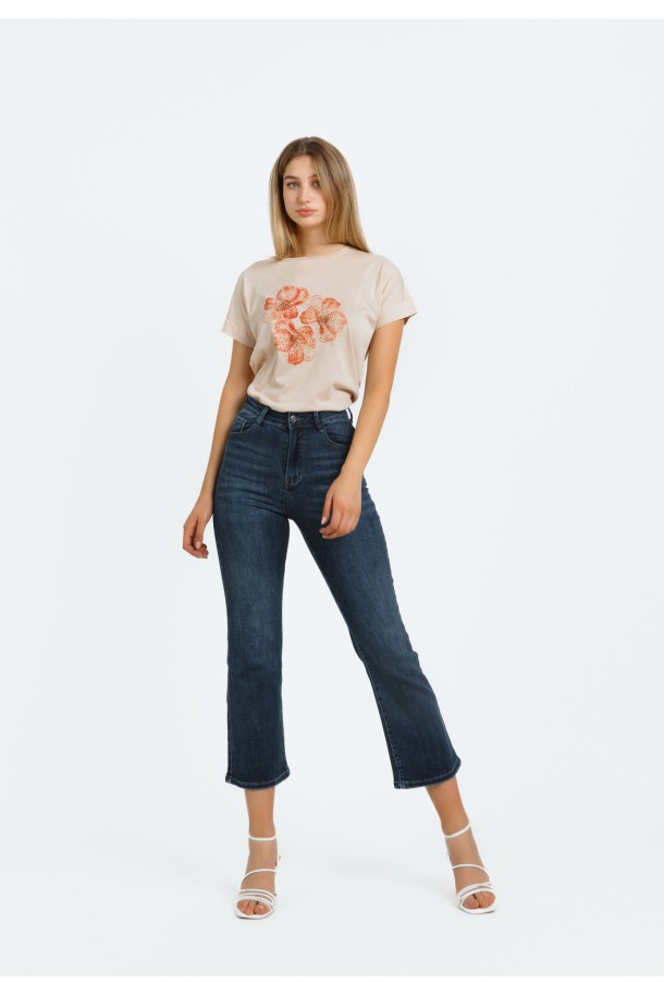 MAJICA K.RUKAV Ž T A24PZM401 BRESKVA