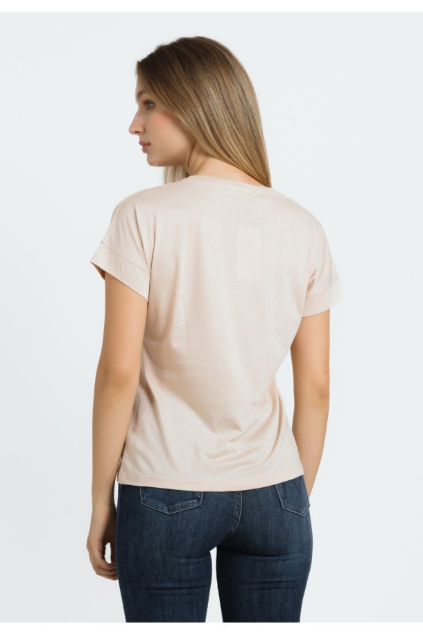 MAJICA K.RUKAV Ž T A24PZM401 BRESKVA