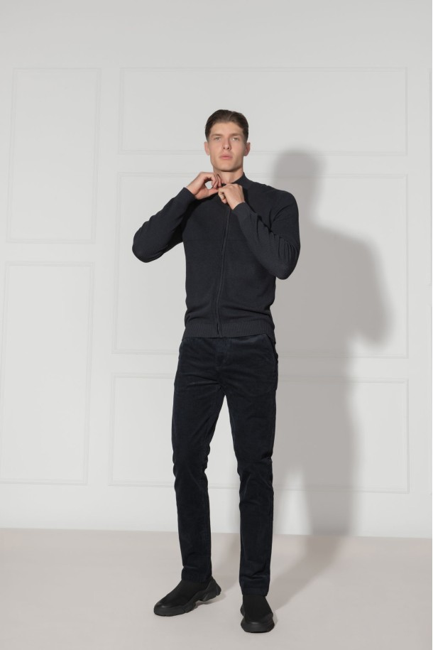 HLAČE M P B24SMH111 TAMNO PLAVA