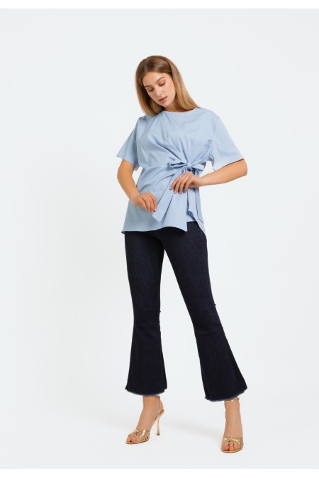 BLUZA KR Ž.I. A240237 PLAVA