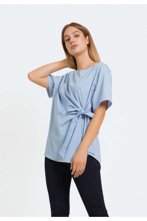 BLUZA KR Ž.I. A240237 PLAVA