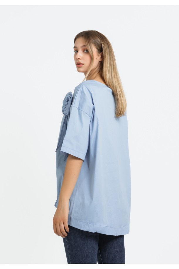 BLUZA KR Ž.I. A240236 PLAVA