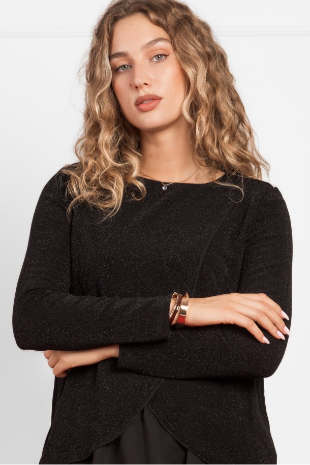 MAJICA D.RUKAV Ž K B25PZM104 CRNA