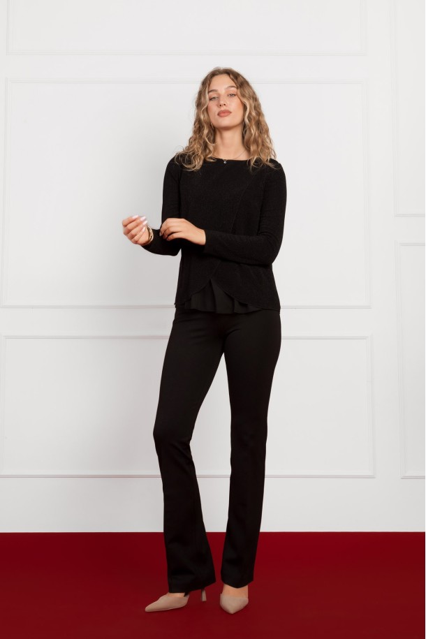 MAJICA D.RUKAV Ž K B25PZM104 CRNA