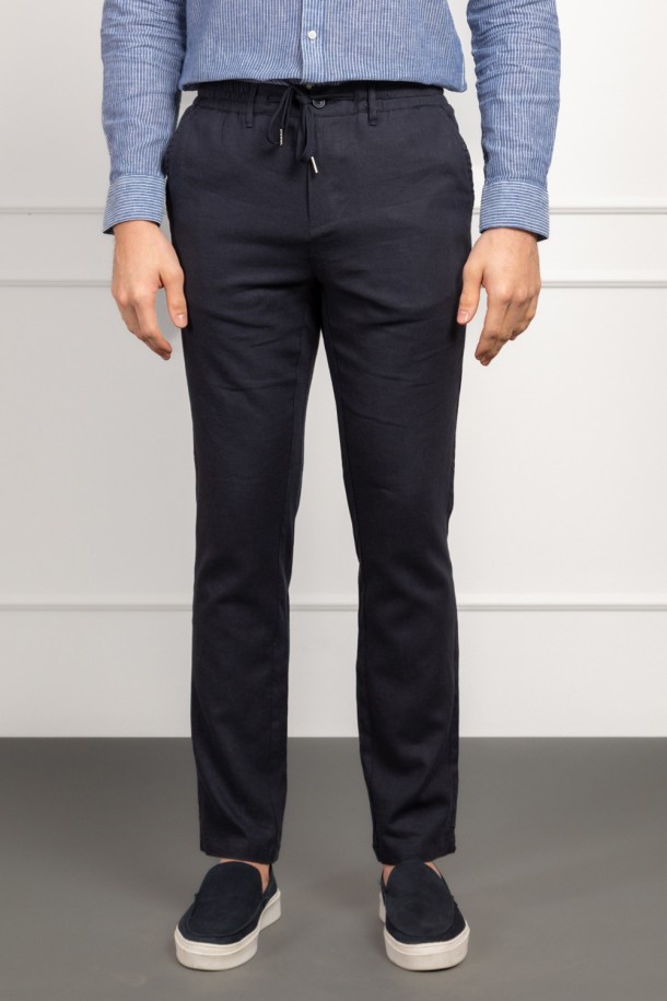 HLAČE M K A26LMH100 T.PLAVA