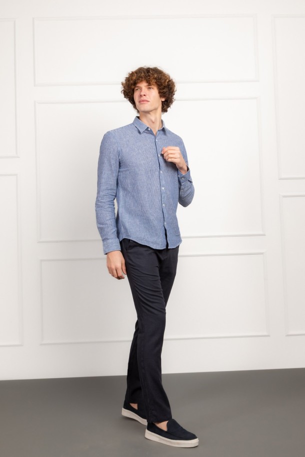 HLAČE M K A26LMH100 T.PLAVA