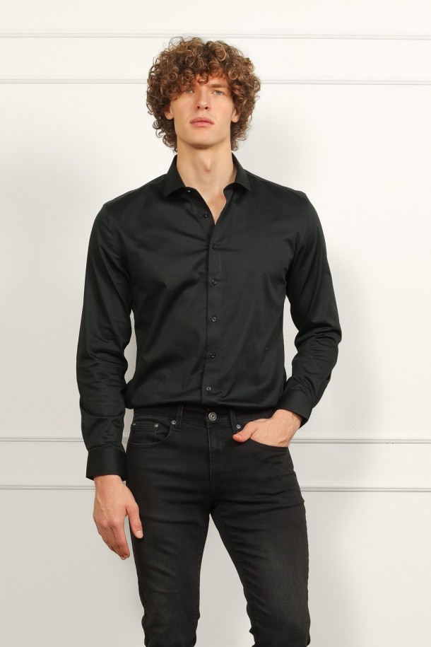 KOŠULJA D.RUKAV M K A26POMKO115 CRNA