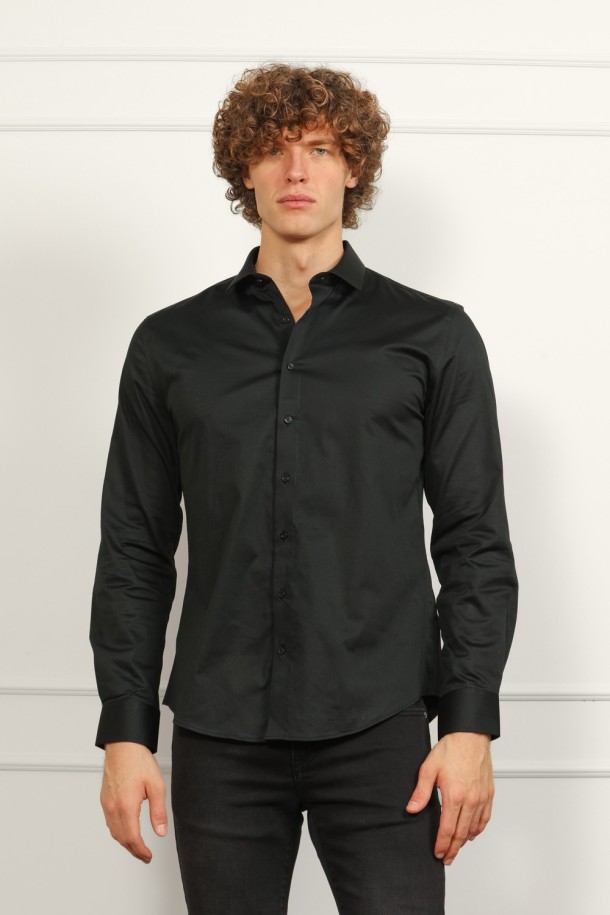 KOŠULJA D.RUKAV M K A26POMKO115 CRNA