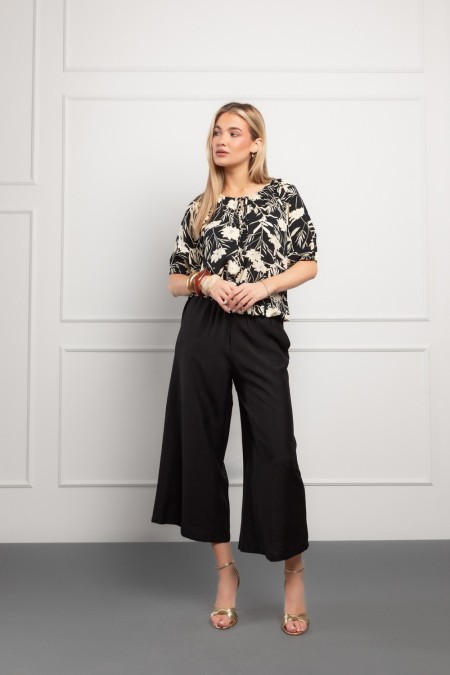 3/4 HLAČE Ž K A26POZH127-C CRNA