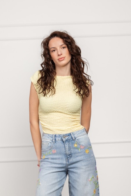 MAJICA K.RUKAV Ž K A26PZM154 ZUTA