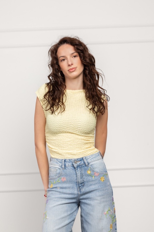 MAJICA K.RUKAV Ž K A26PZM154 ZUTA