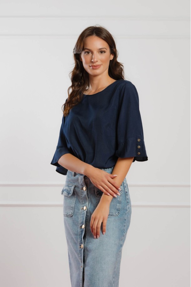 KOŠULJA 3/4 RUKAV Ž K A26POZKO1200-P T.PLAVA