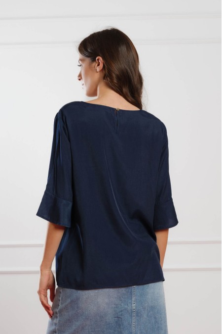 KOŠULJA 3/4 RUKAV Ž K A26POZKO1200-P T.PLAVA