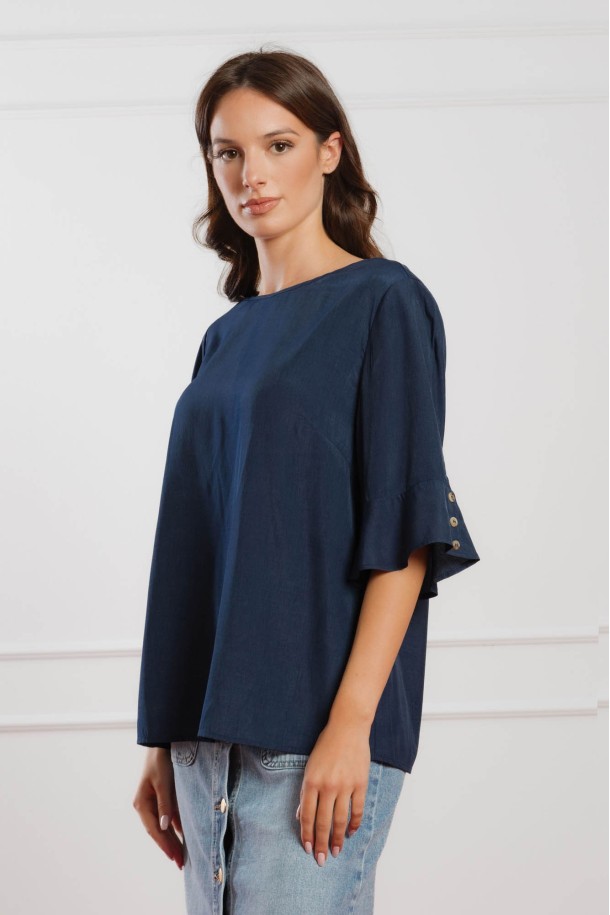 KOŠULJA 3/4 RUKAV Ž K A26POZKO1200-P T.PLAVA