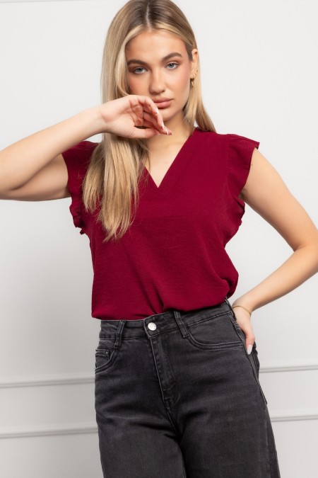 KOŠULJA K.RUKAV Ž K A26POZKO131-B BORDO