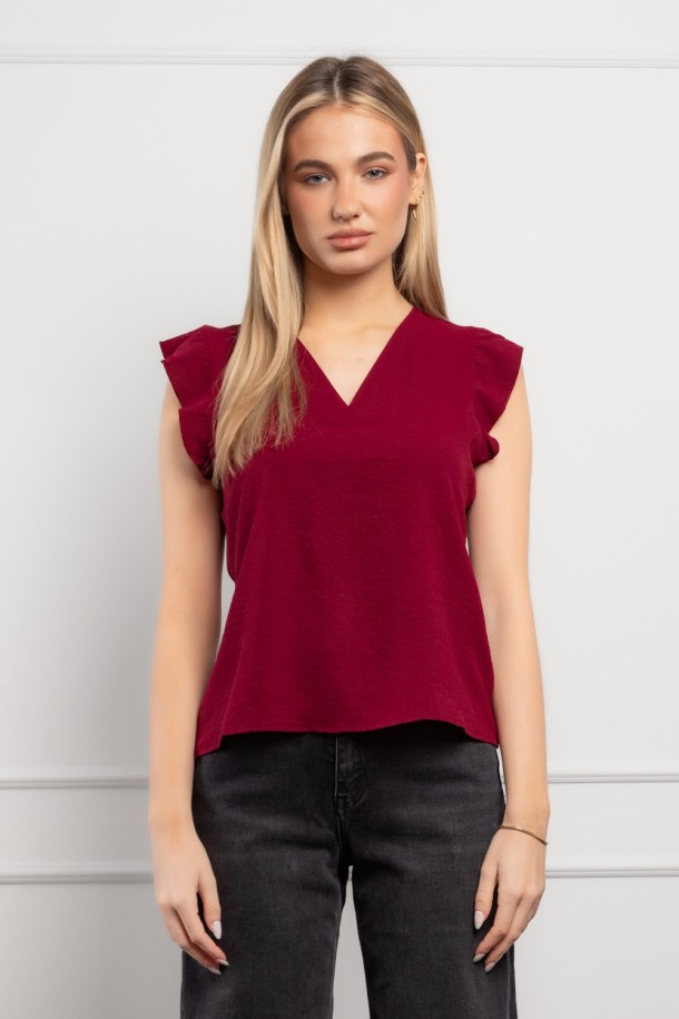 KOŠULJA K.RUKAV Ž K A26POZKO131-B BORDO