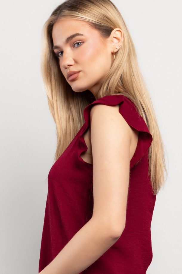 KOŠULJA K.RUKAV Ž K A26POZKO131-B BORDO