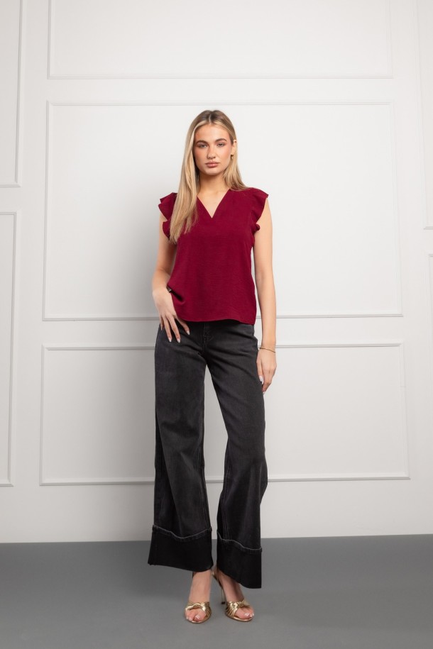 KOŠULJA K.RUKAV Ž K A26POZKO131-B BORDO