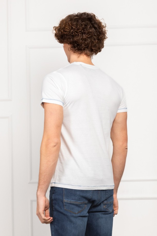 MAJICA K.RUKAV M B A26PMM101 PRLJAVO BIJELA