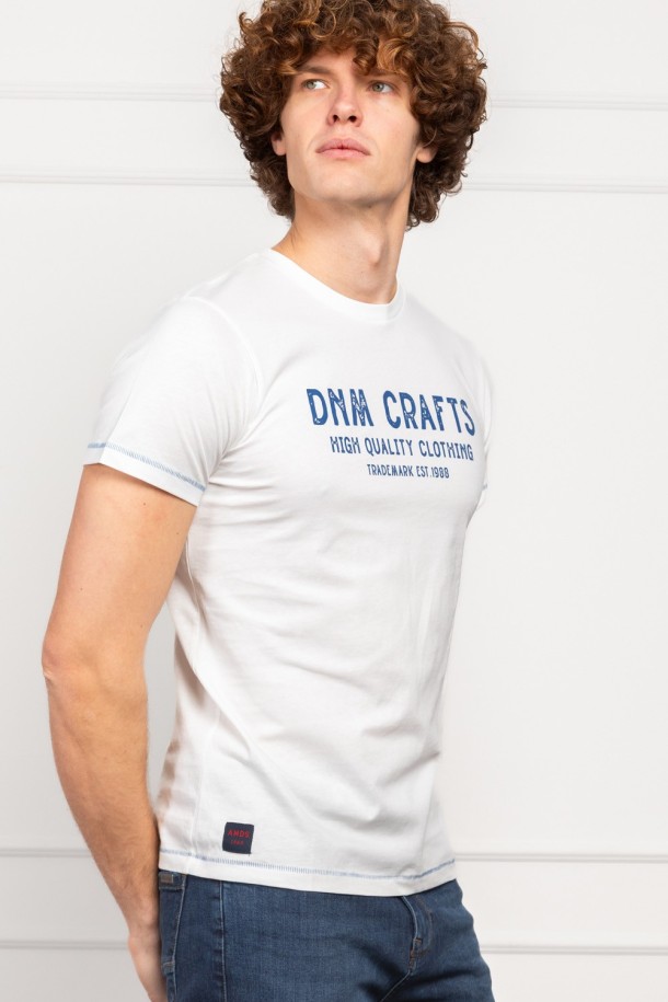 MAJICA K.RUKAV M B A26PMM101 PRLJAVO BIJELA