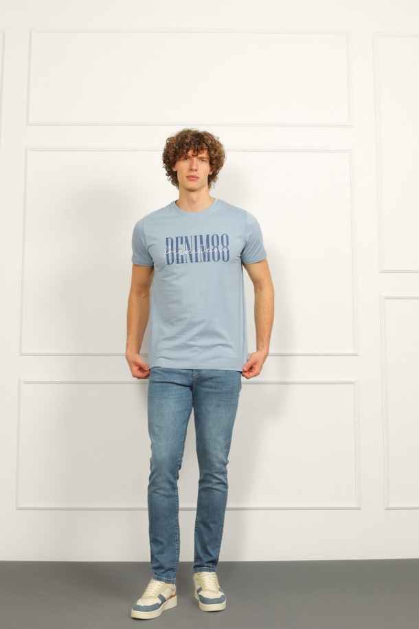 MAJICA K.RUKAV M B A26PMM134 SVJETLO PLAVA