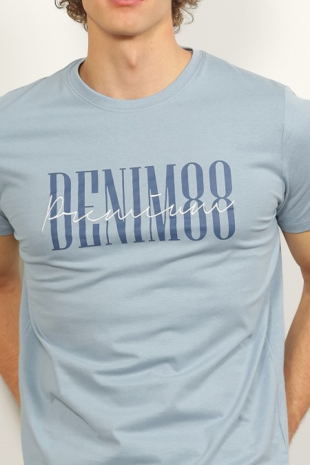 MAJICA K.RUKAV M B A26PMM134 SVJETLO PLAVA