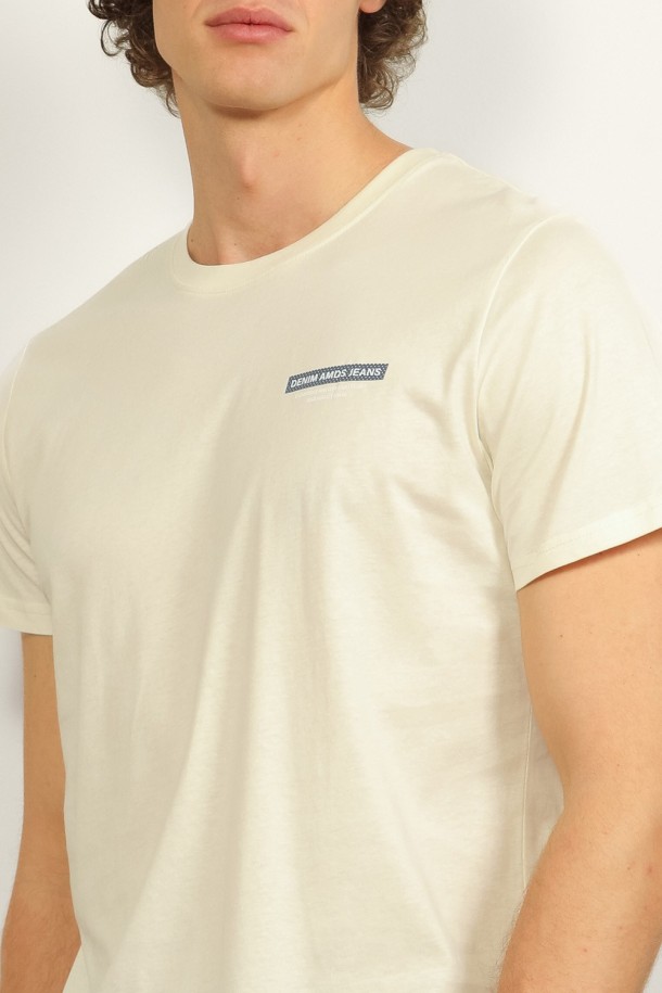 MAJICA K.RUKAV M B A26PMM16 PRLJAVO BIJELA