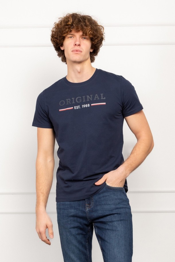 MAJICA K.RUKAV M B A26PMM27-P TAMNO PLAVA