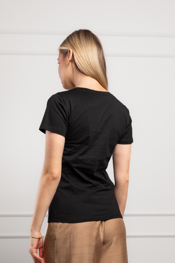 MAJICA K.RUKAV Ž K A26PZM119 CRNA