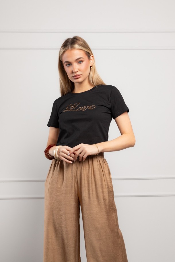 MAJICA K.RUKAV Ž K A26PZM119 CRNA