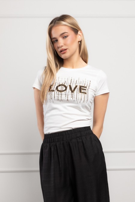 MAJICA K.RUKAV Ž K A26PZM121 PRLJAVO BIJELA