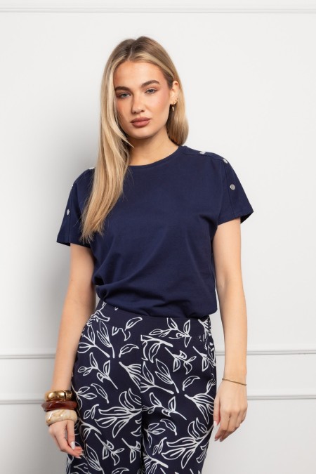 MAJICA K.RUKAV Ž K A26PZM122 TAMNO PLAVA