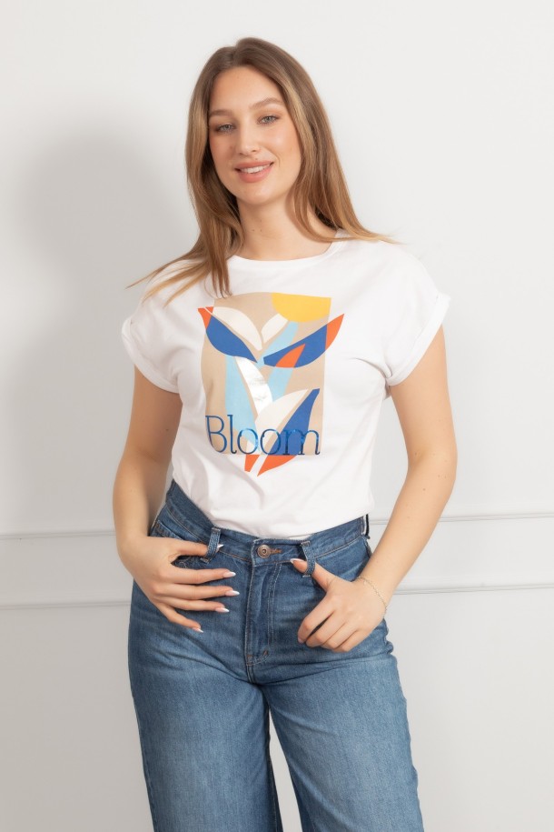 MAJICA K.RUKAV Ž B A26PZM13 BIJELA