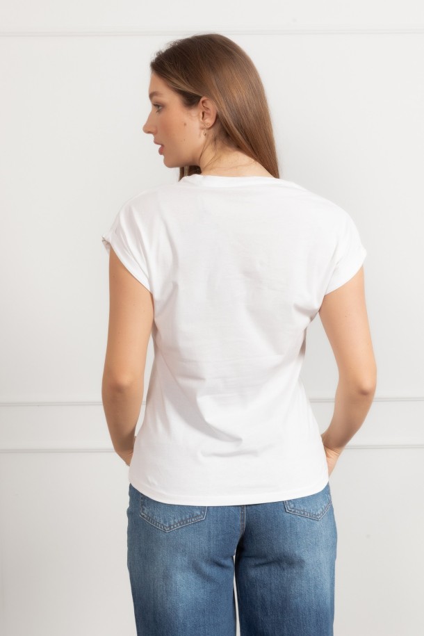 MAJICA K.RUKAV Ž B A26PZM13 BIJELA