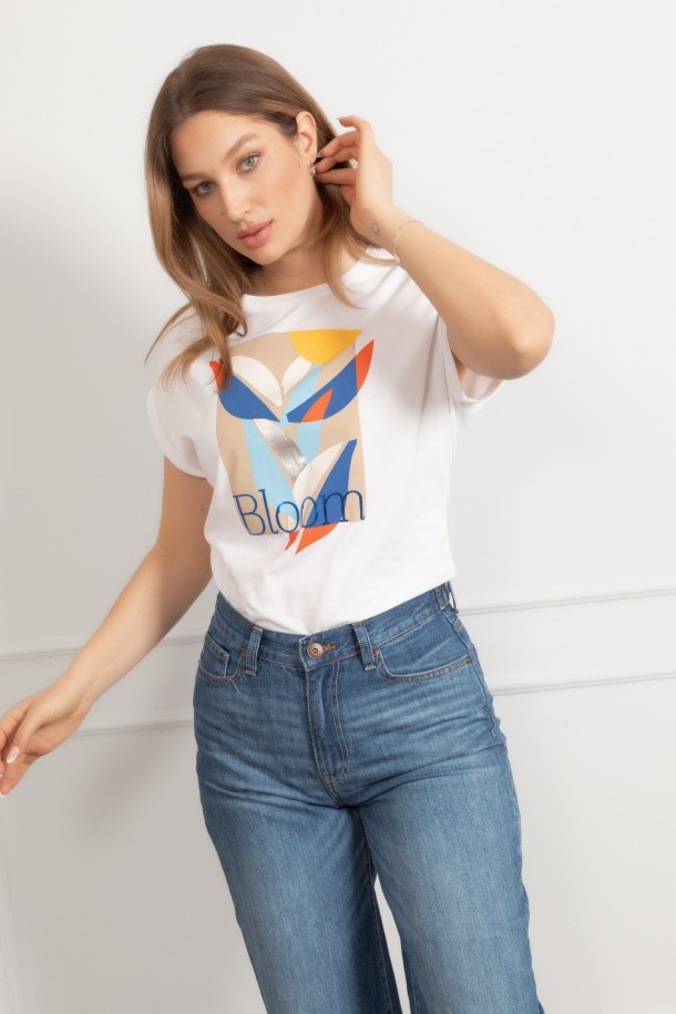 MAJICA K.RUKAV Ž B A26PZM13 BIJELA