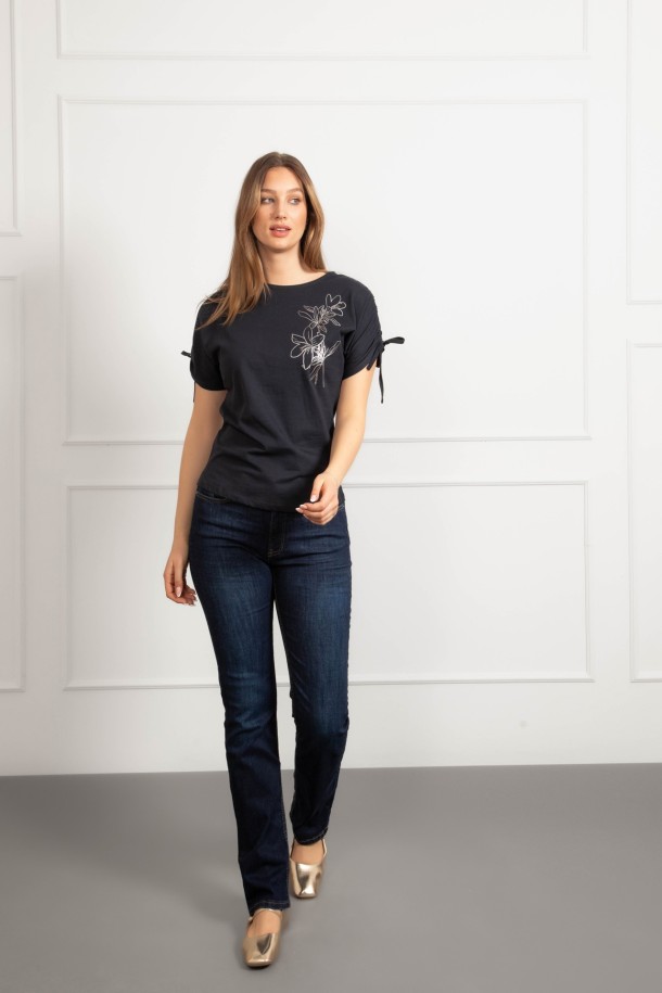 MAJICA K.RUKAV Ž B A26PZM1300 TAMNO PLAVA