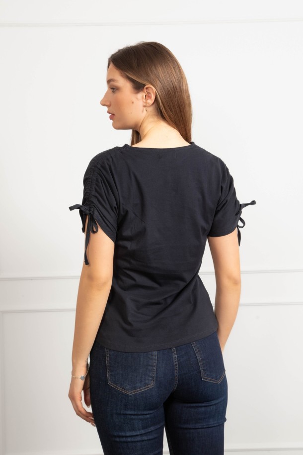 MAJICA K.RUKAV Ž B A26PZM1300 TAMNO PLAVA